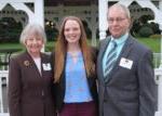 男性 & female scholarship donors with female student